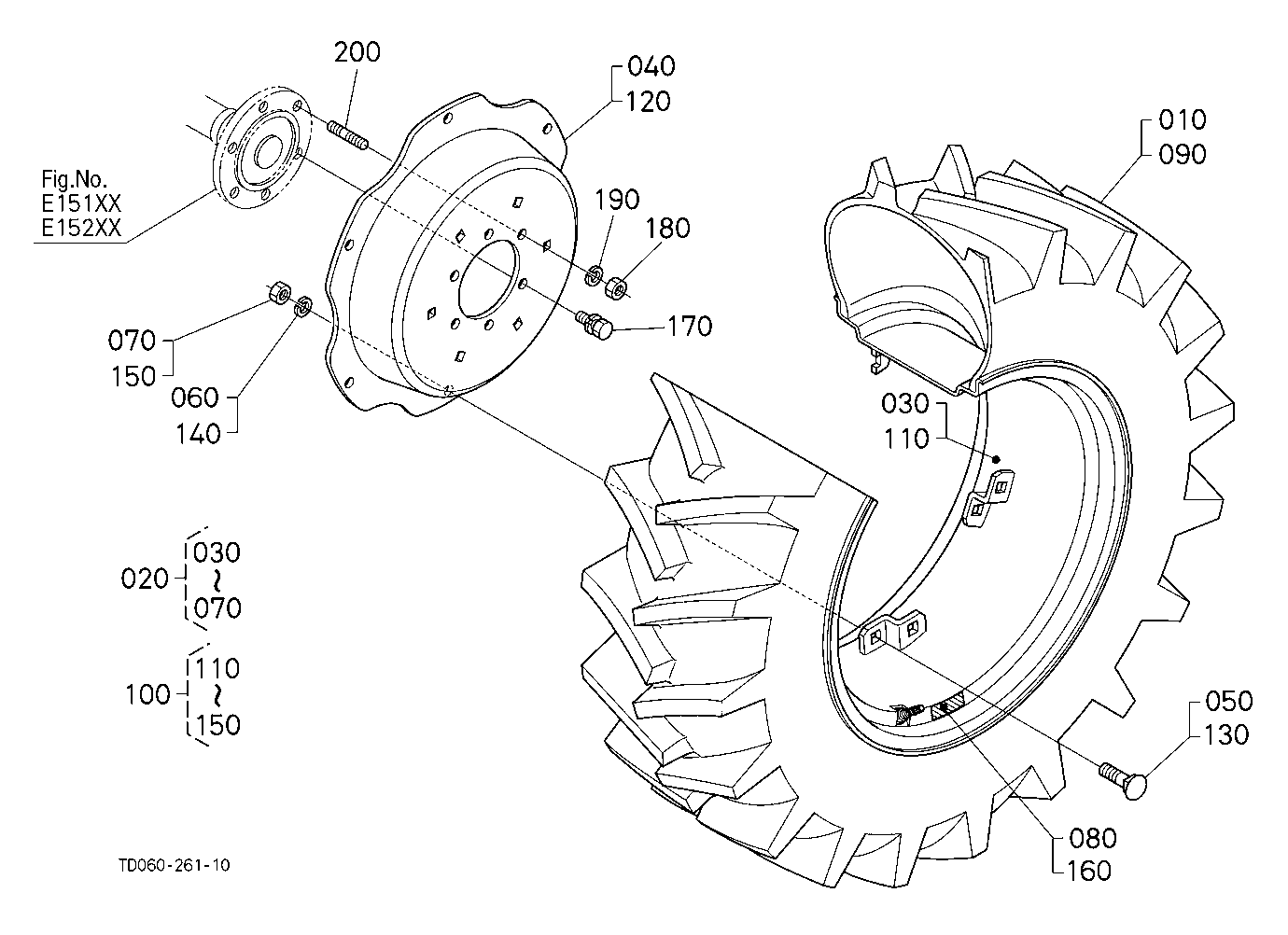 Rear Wheel (14.9-24 R1) [New Type]