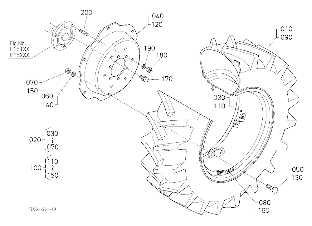 Rear Wheel (14.9-24 R1) [New Type]