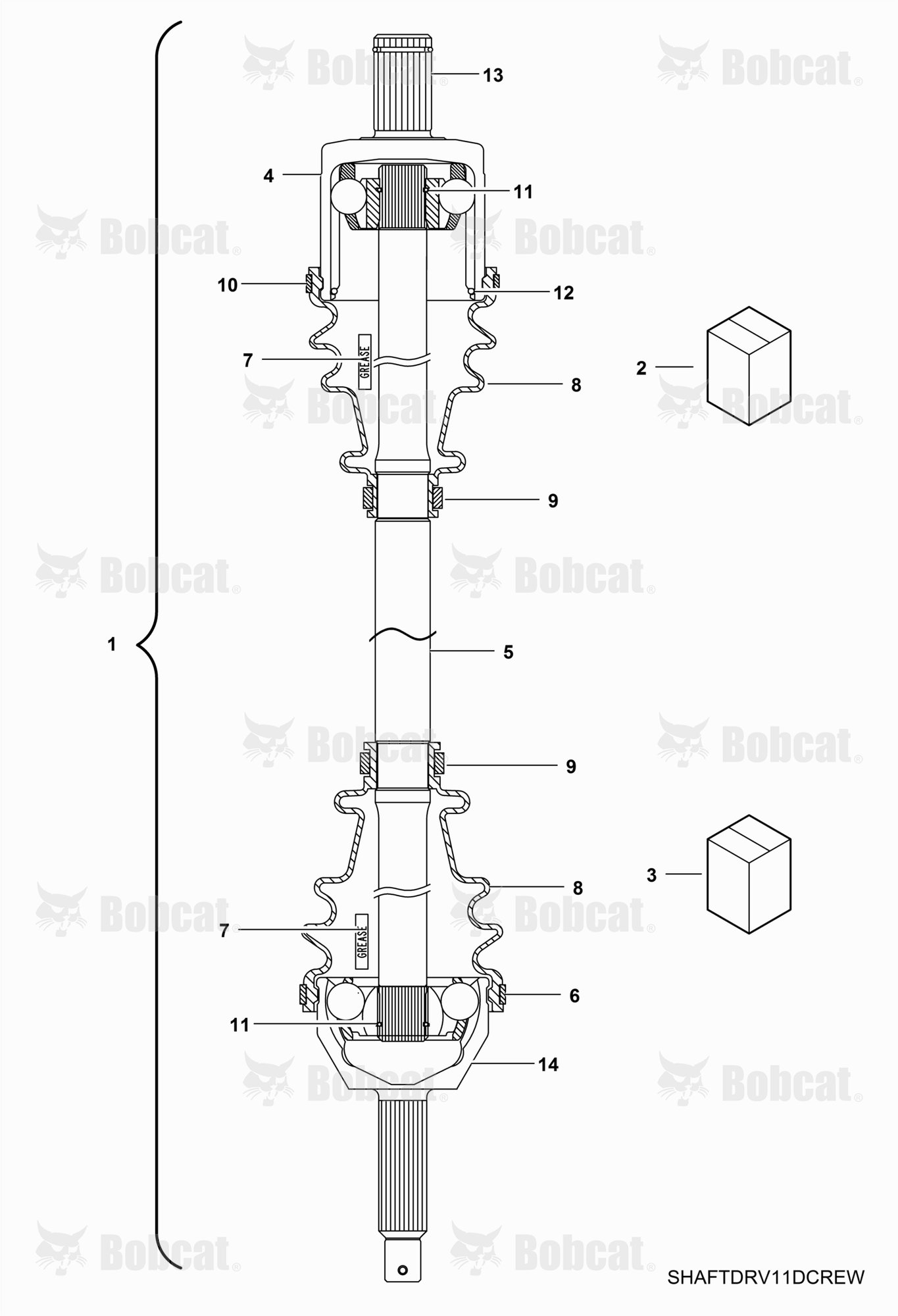 Drive TRAIN, Front Half Shaft