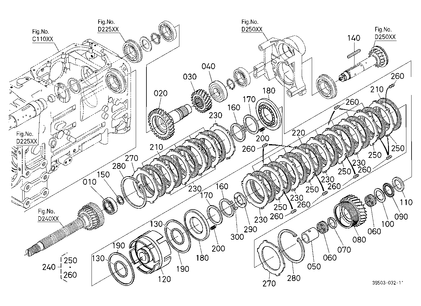 Main Gear Shift Shaft And Range Gear Shaft [New]