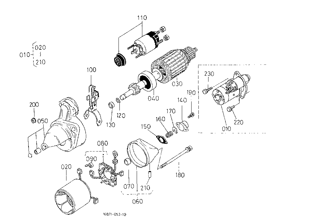 Starter [Component Parts](Not For Reman Unit)