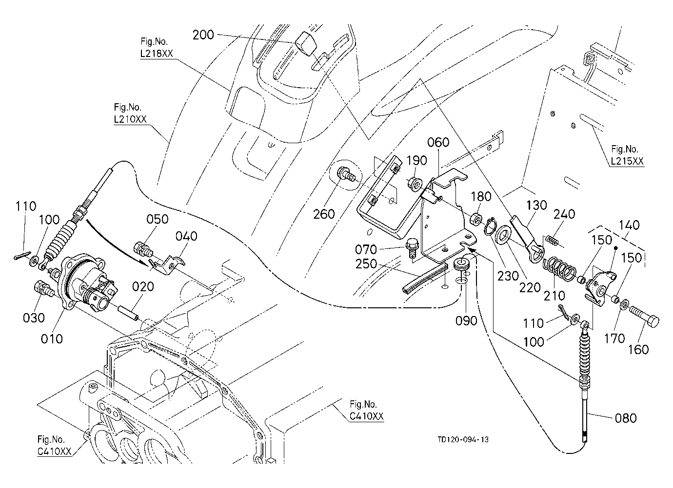 Pto Clutch Control Lever