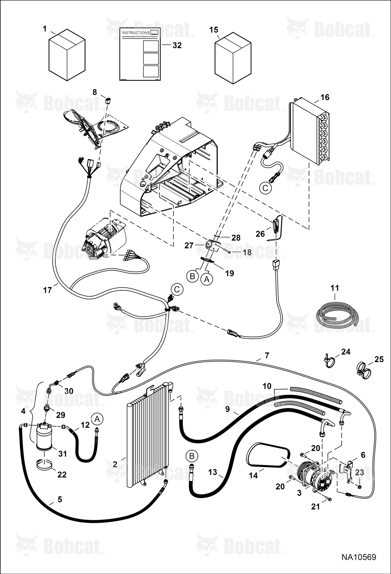 Heater & A/C (A/C Kit)