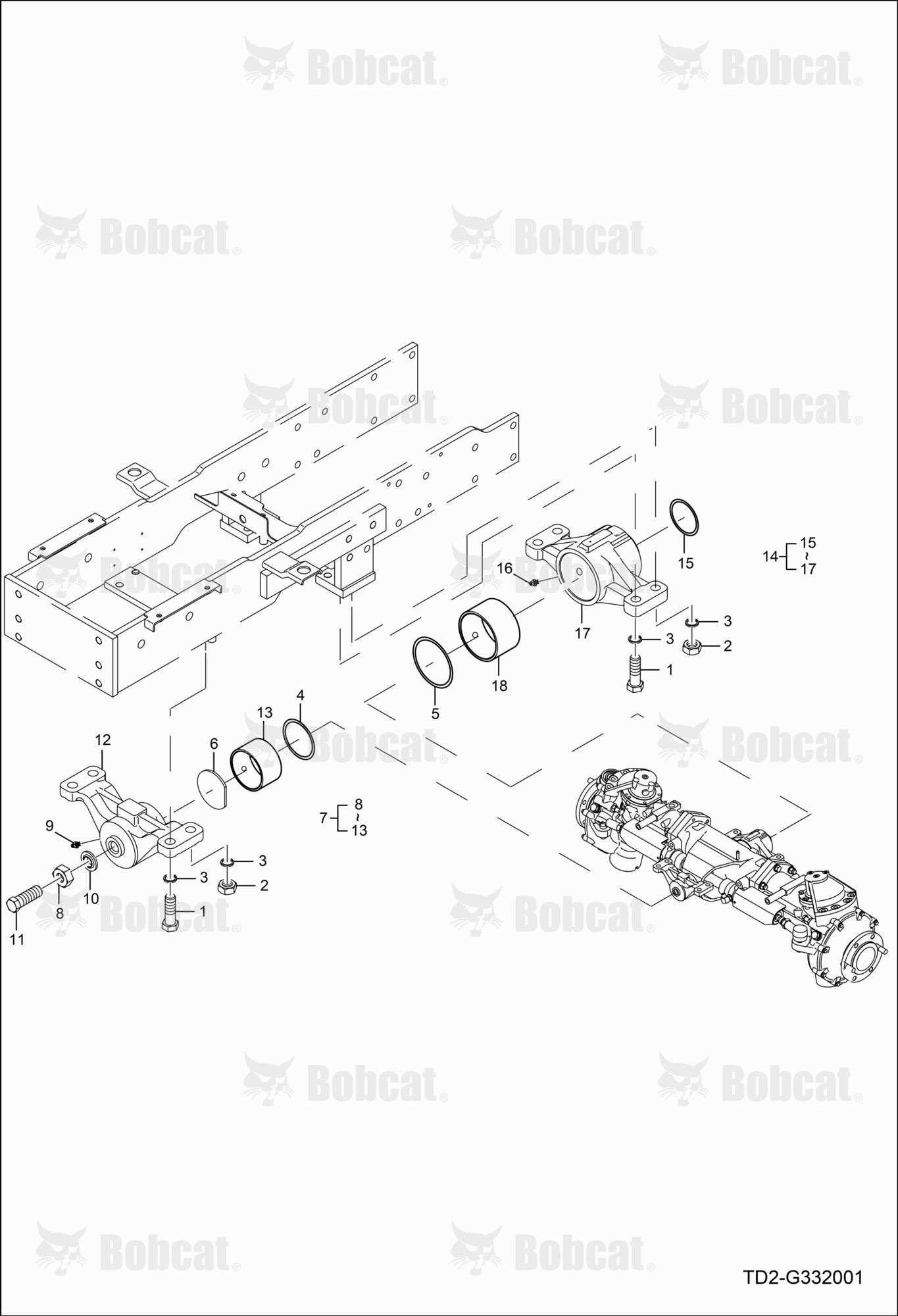 Front Axle Bracket Group