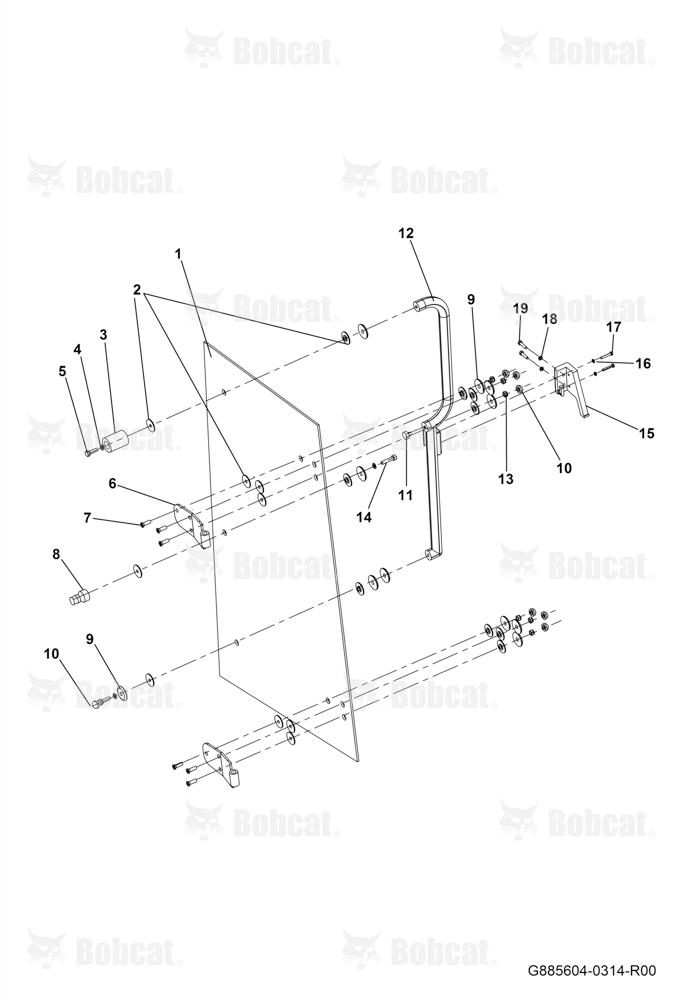 Cabin Right Rear Side Door Frame Assembly