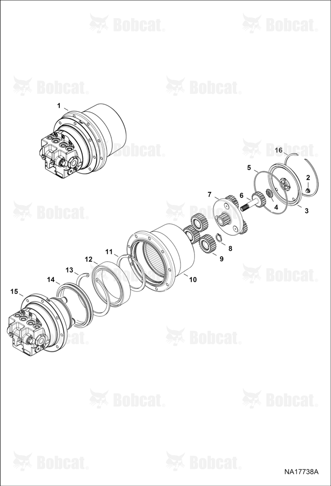Travel Motor (2-Speed) (High Torque)
