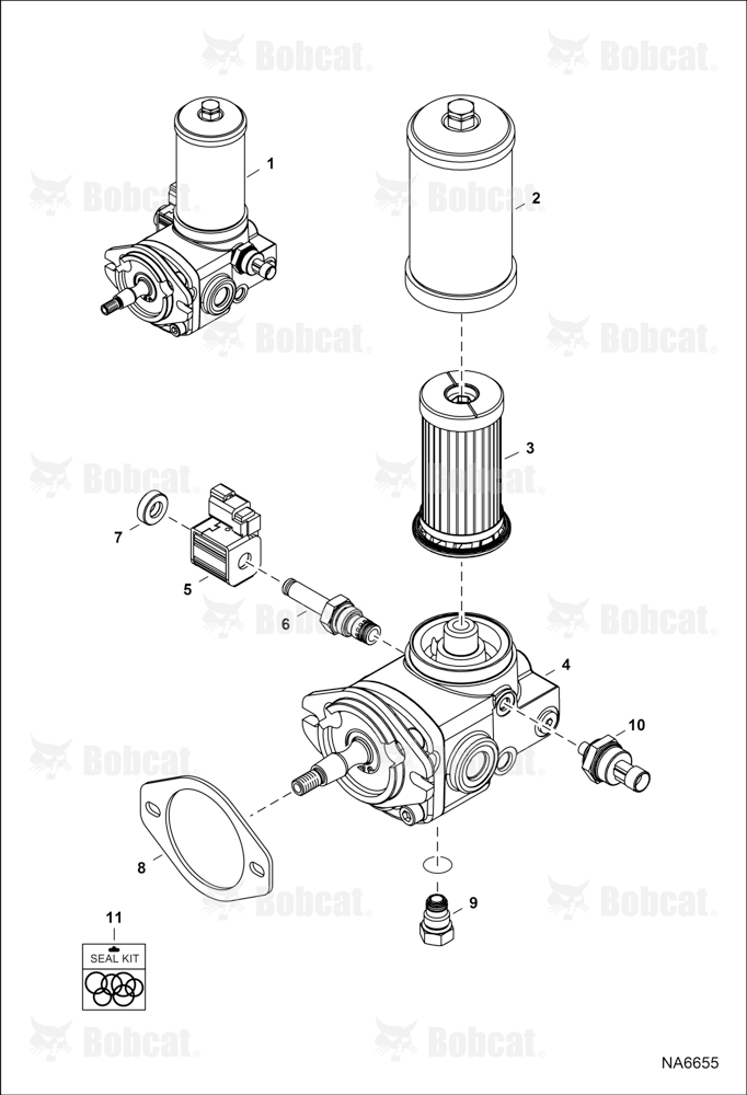 Cooling Fan Motor (Canister Element) (Square Solenoid Coil)