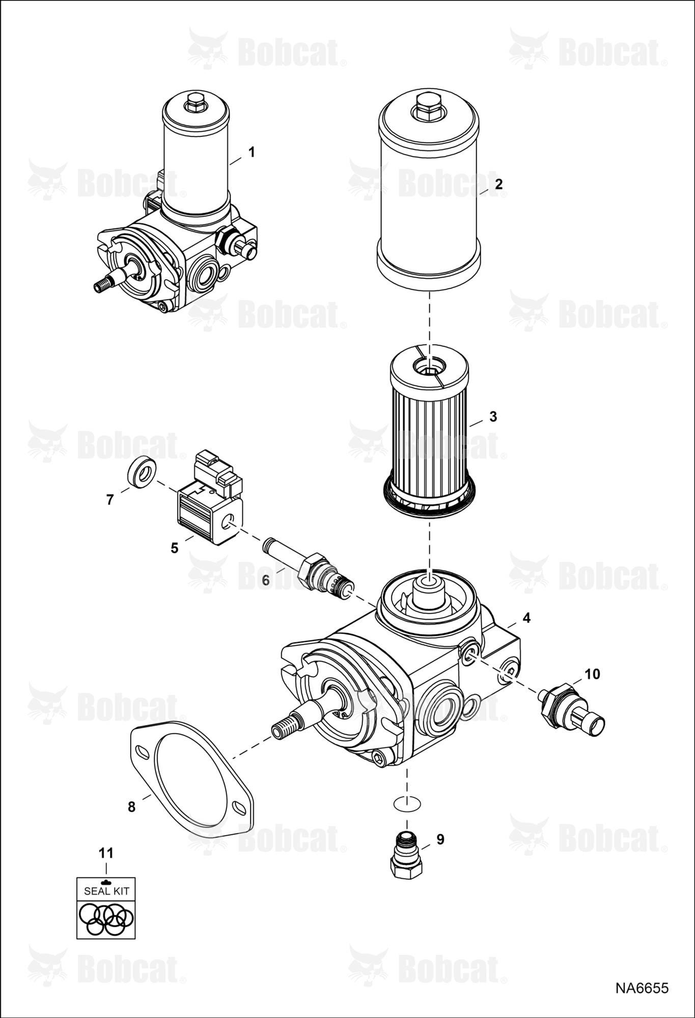 Cooling Fan Motor (Canister Element) (Square Solenoid Coil)