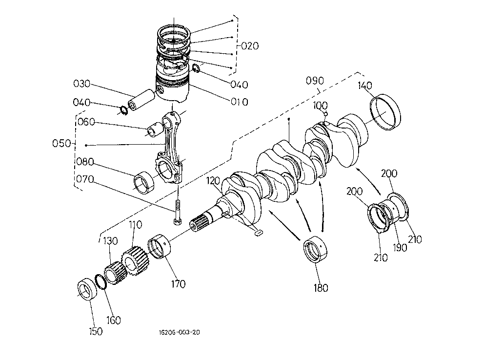 Piston And Crankshaft