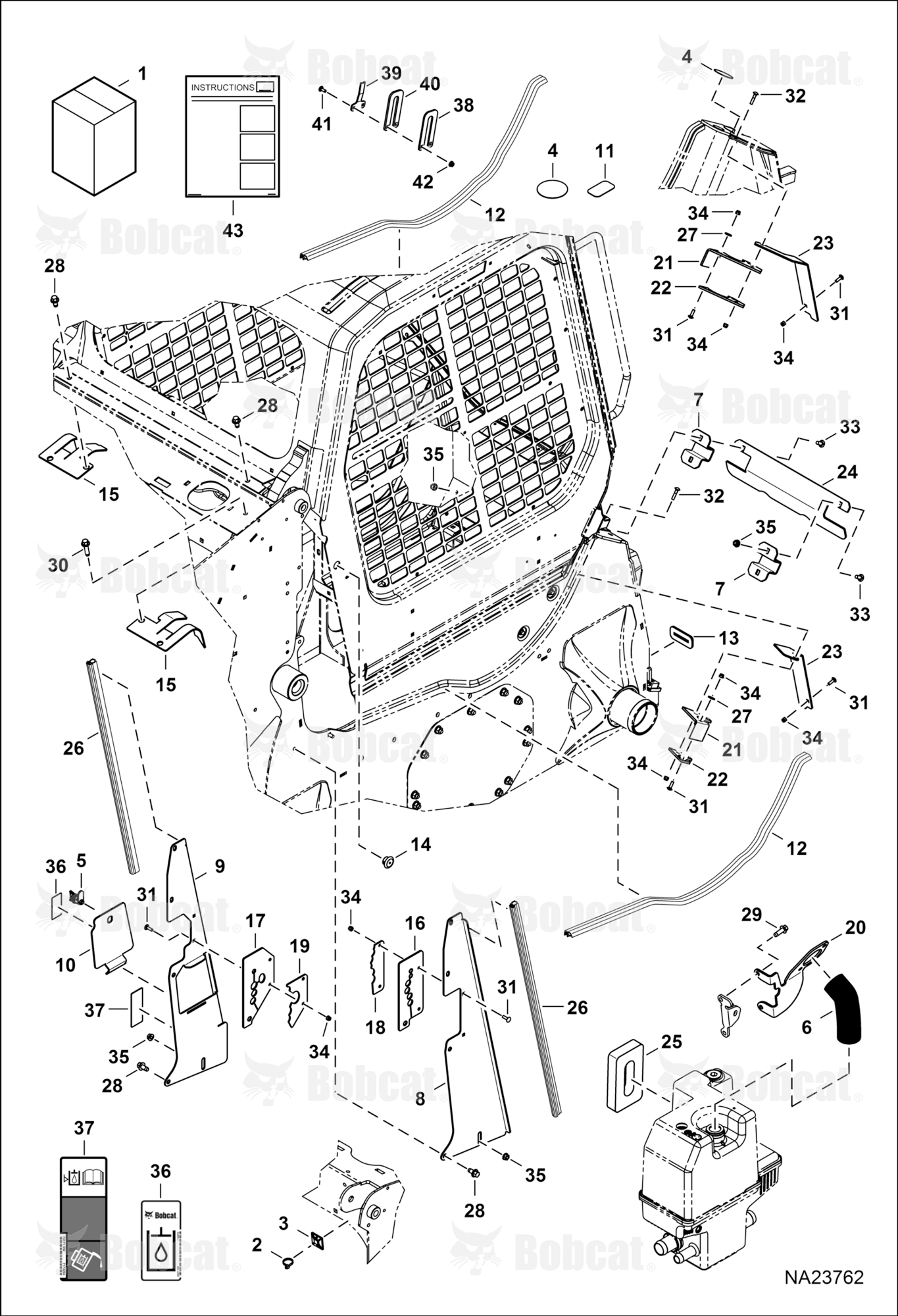 Frame Seal Kit  B4SE11001 - B4SE26059
