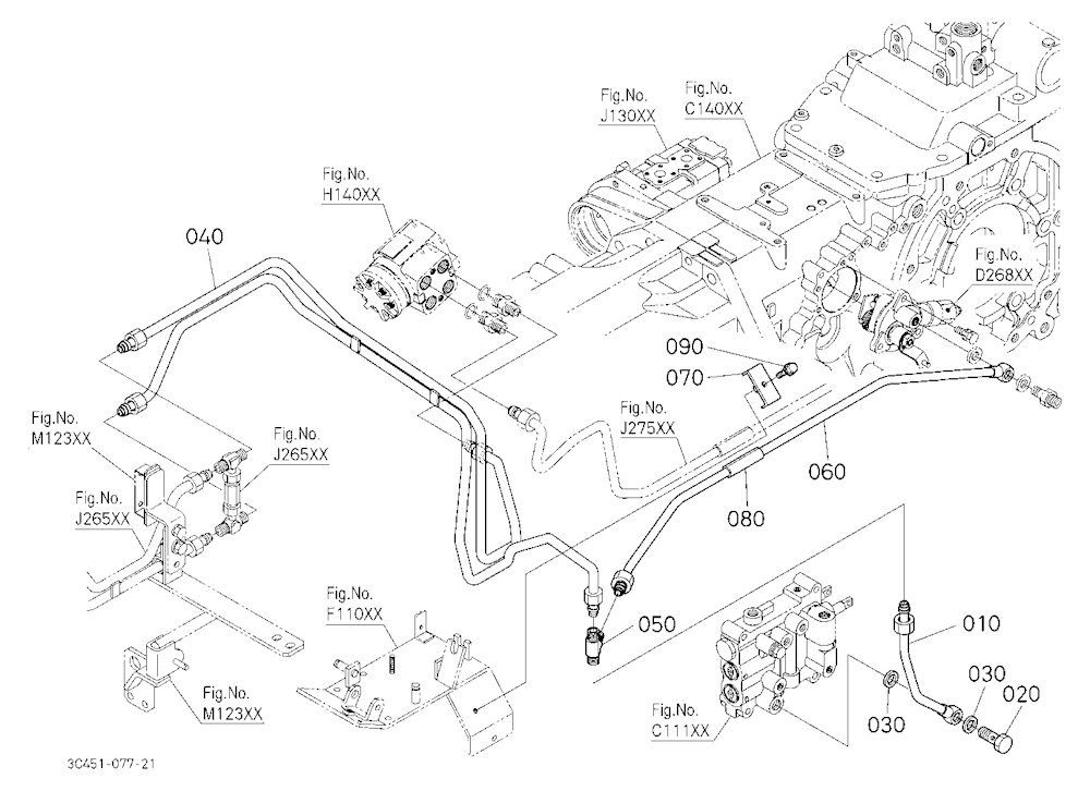 Hydraulic Oil Line (Shuttle/Pto/Controller)