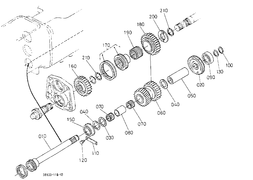 Manual Shuttle Gear And Front Drive Shaft