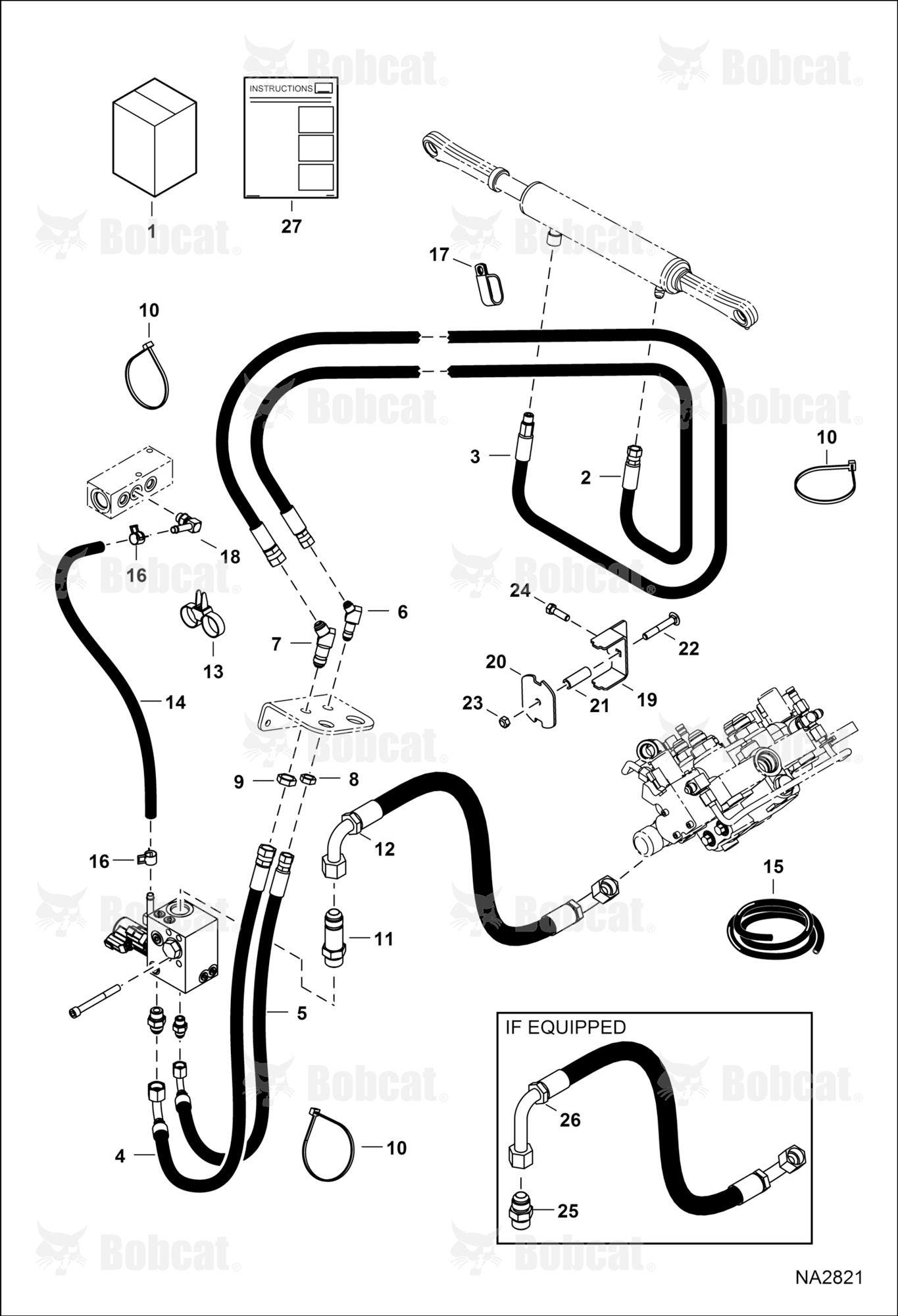 Power BOB-TACH (Plumbing Kit) (Bottom Mounted Cylinder Ports)