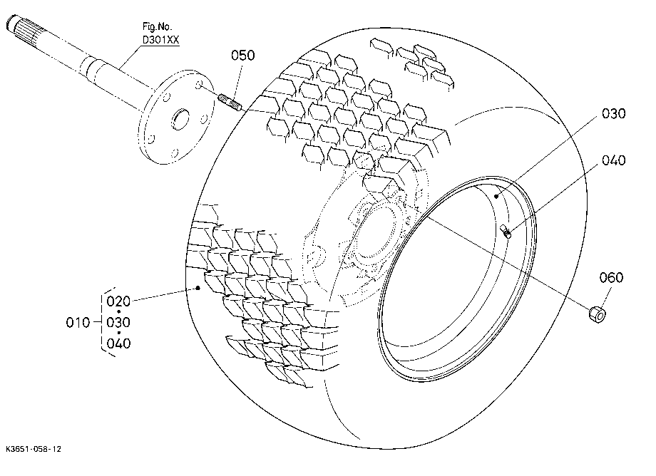 Front Wheel (24*12.00-12)