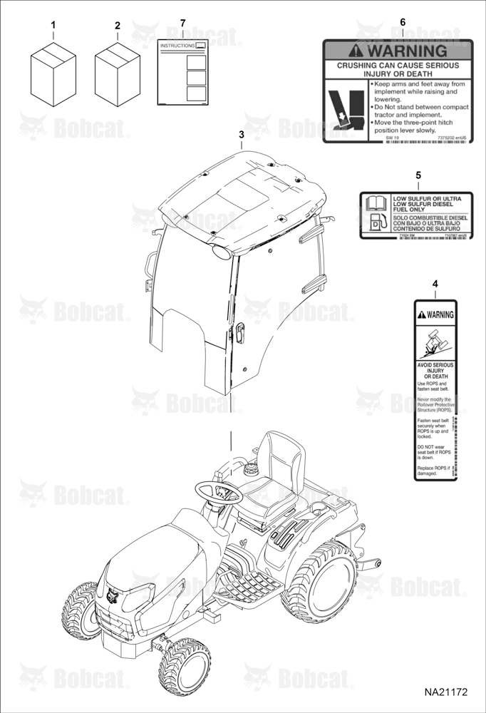 CAB Kit (Cab Kit) (Warning Decals)