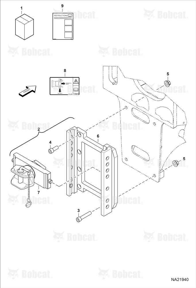 Rear Hitch Kit (Adjustable) (Manual Lock)