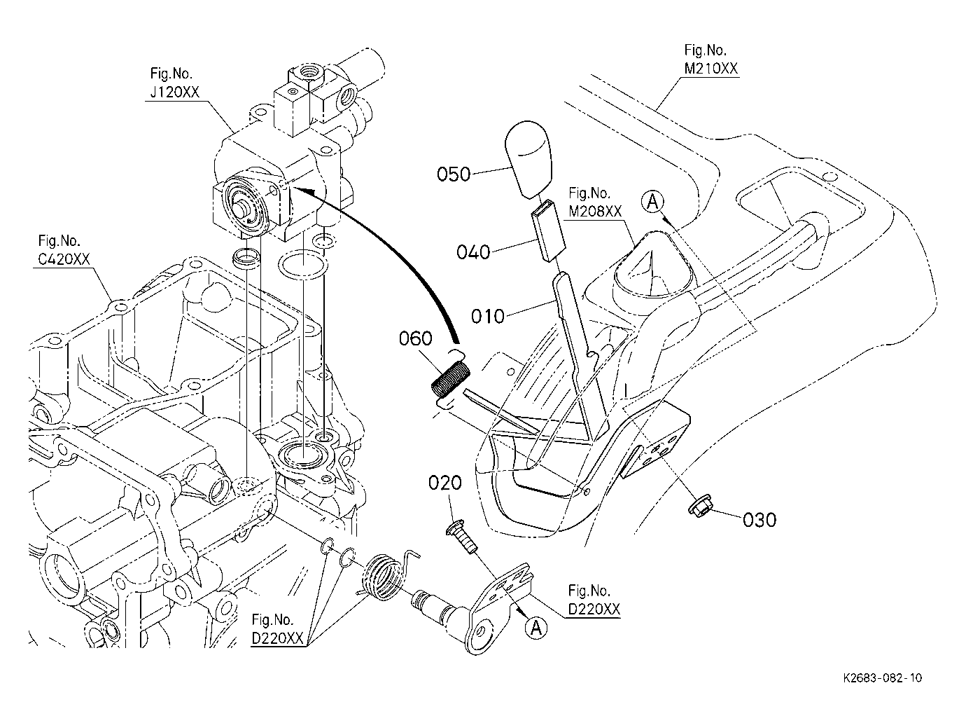 Pto Gear Shift Lever