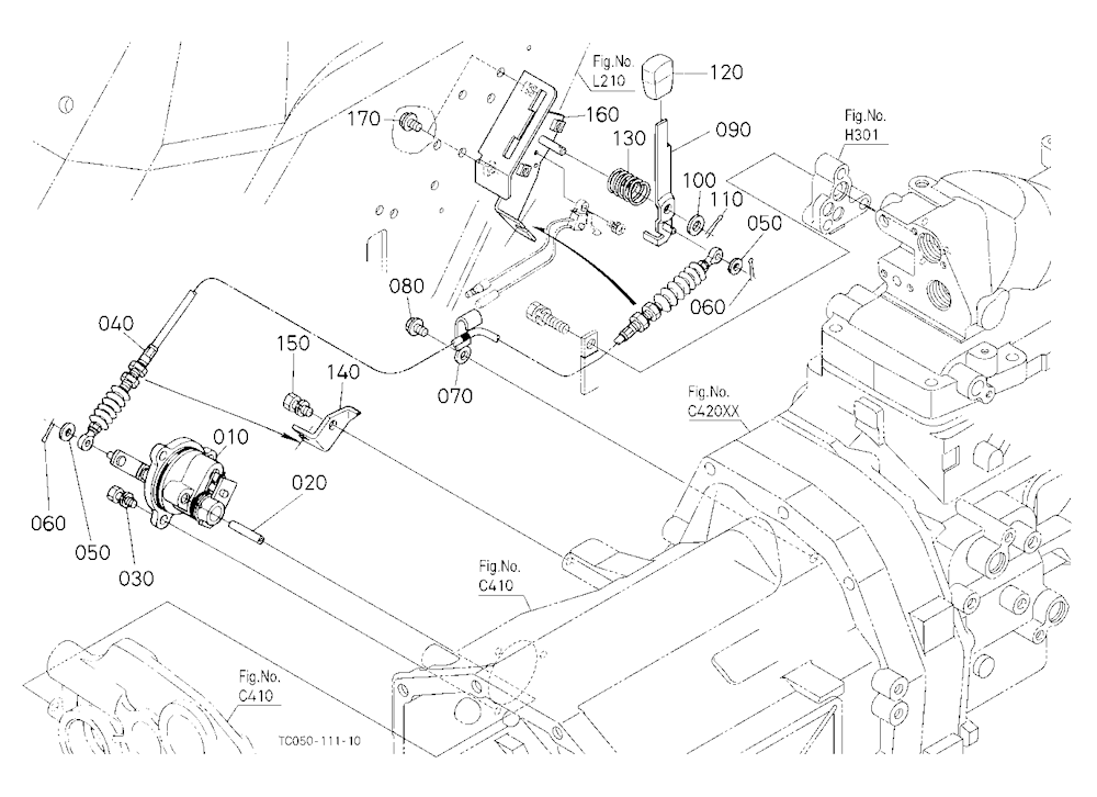 Pto Clutch Control Lever [Old Type]