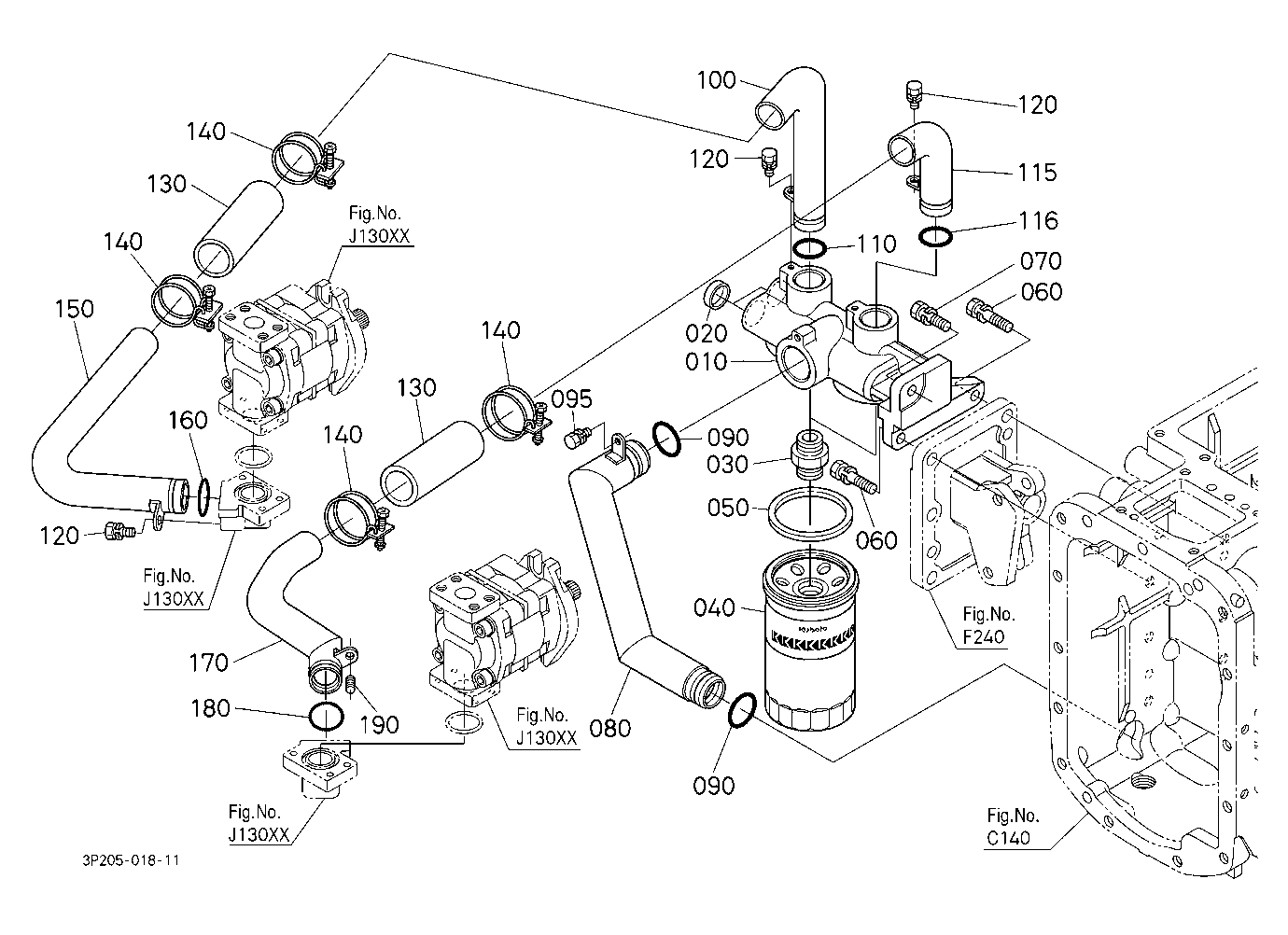 Hydraulic Pipe (Suction)