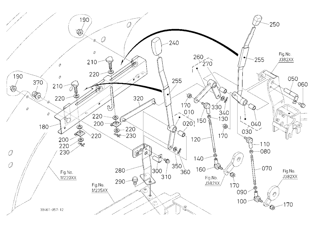 Draft And Position Control Lever