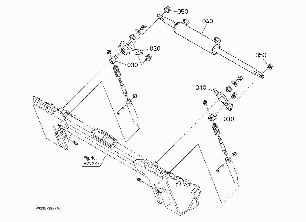 HYDRAULIC QUICK COUPLER KIT (HITCH CYLINDER) (W/G