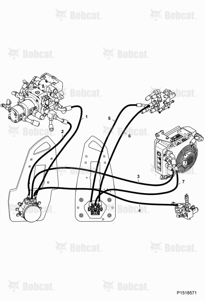 Hose Set - Drum Rear