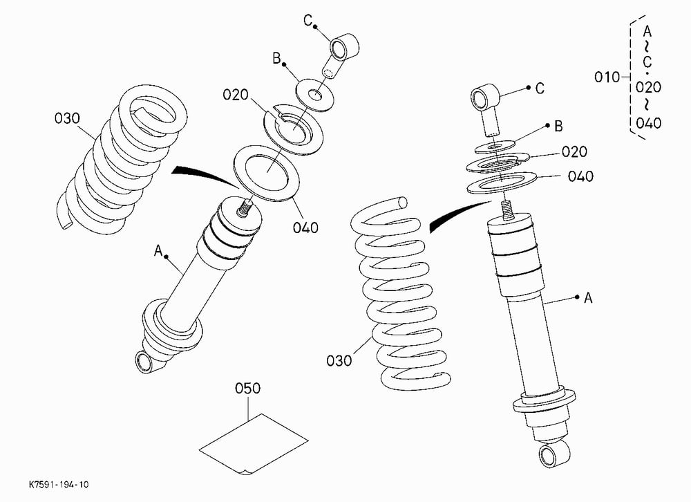 FRONT HEAVY LOAD STRUT KIT (W/G No.V5219) [OPTION]
