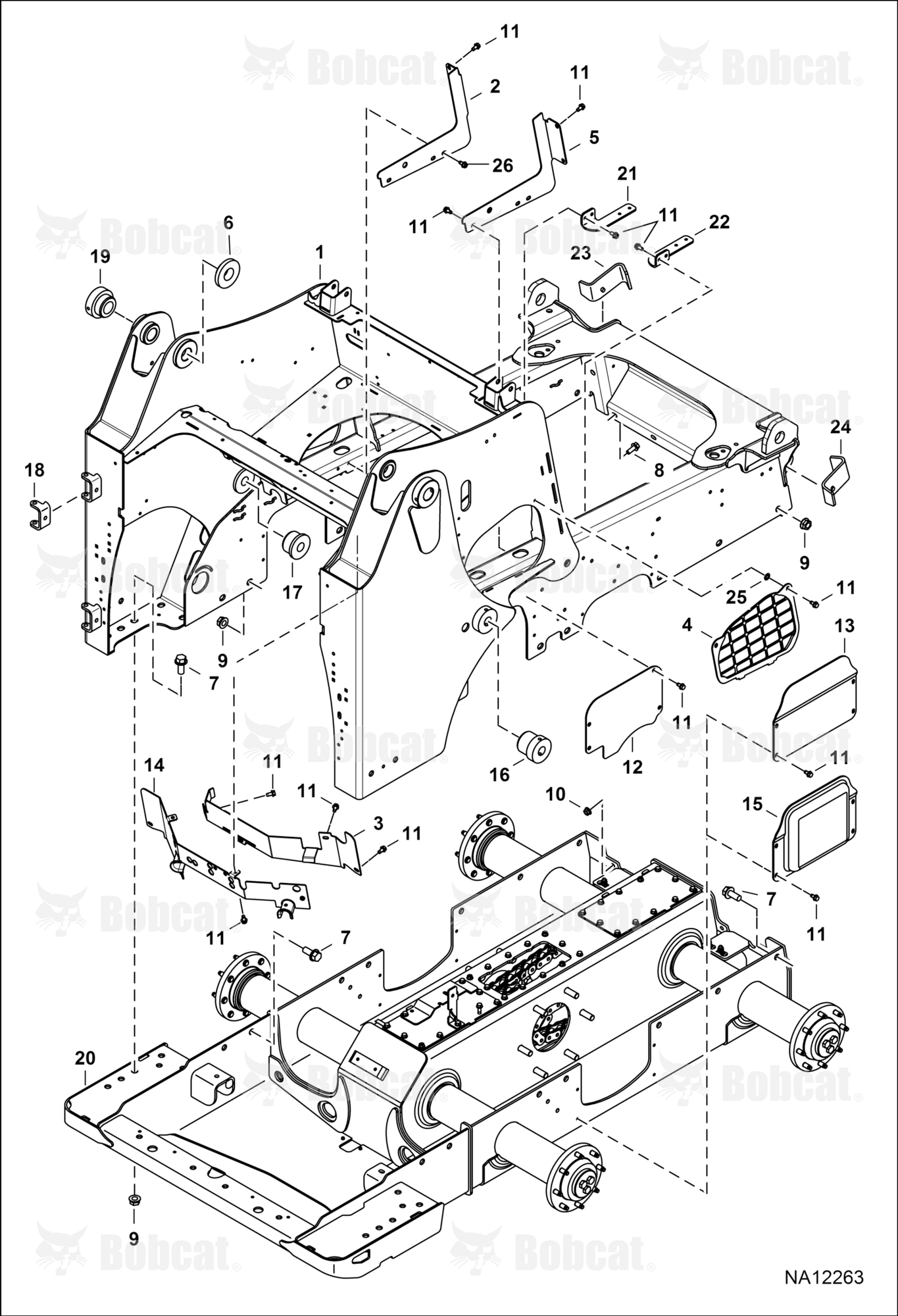 Main Frame  A3NT18619 & Above, A3NU13061 & Above