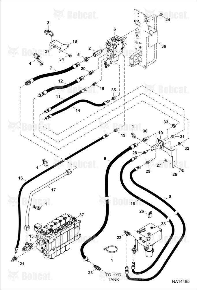 Trailer Brakes (Hydraulic) (Dual Lines) B41N16001 & Above, B41P16001 & Above