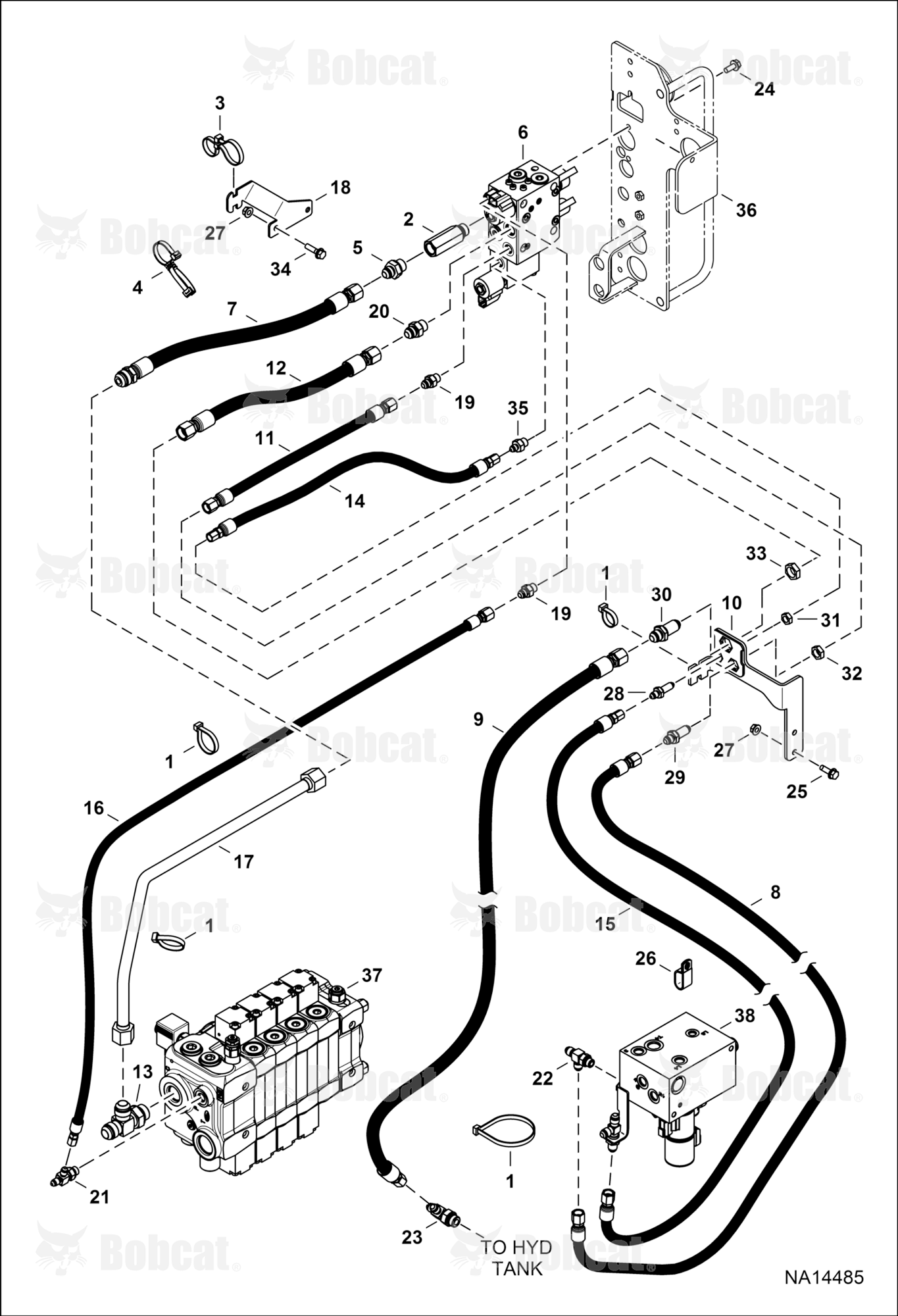 Trailer Brakes (Hydraulic) (Dual Lines)  B41N16001 & Above, B41P16001 & Above