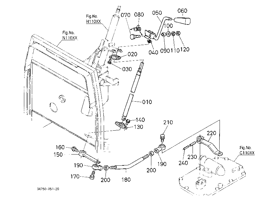 Shuttle Shift Lever [Cab Type]