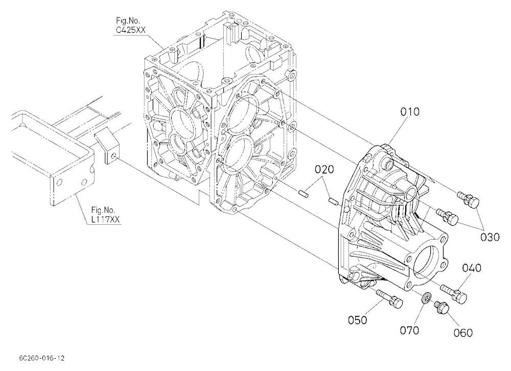 Rear Axle Case Lh