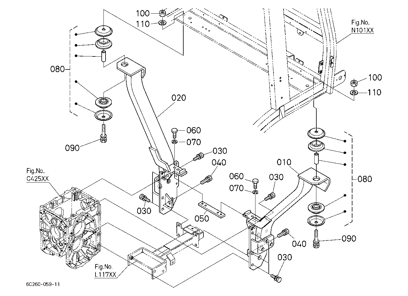 Cab Bracket Rear
