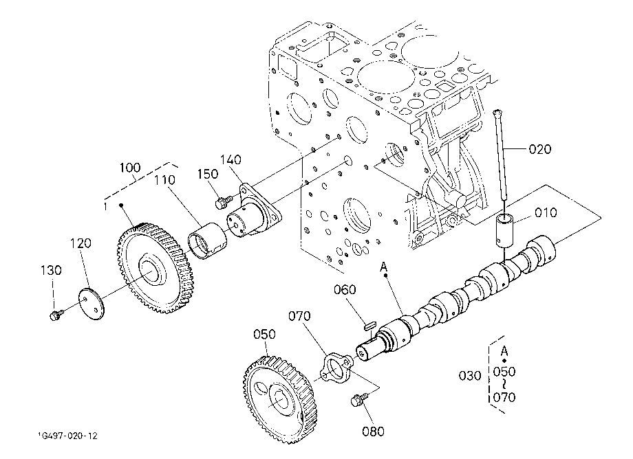 Camshaft And Idle Gear Shaft