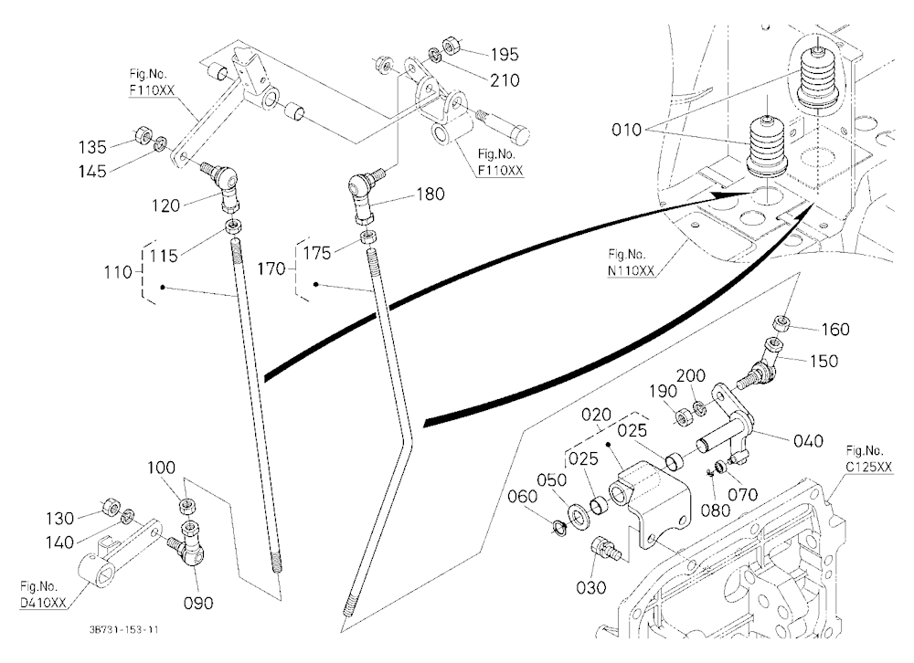 Main Gear Shift Rod