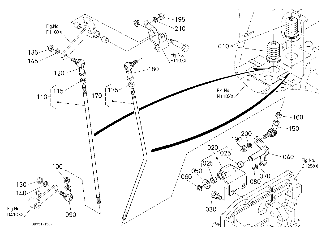 Main Gear Shift Rod