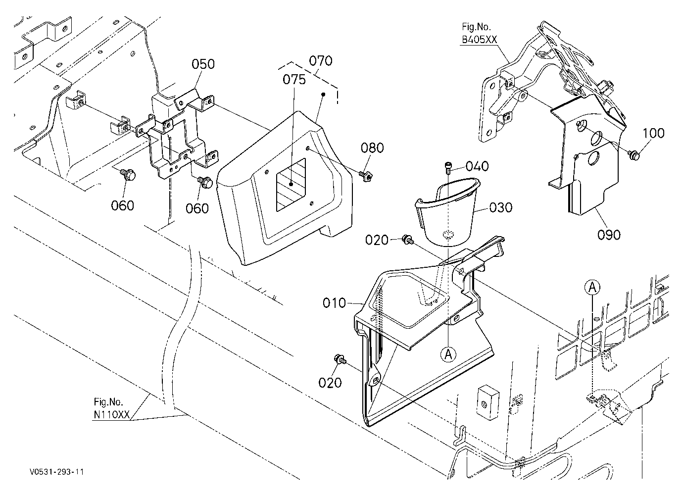 Cover (Meter/Service Port/Drink Holder)