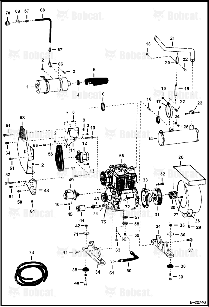 Engine & Attaching Parts (Deutz 411)