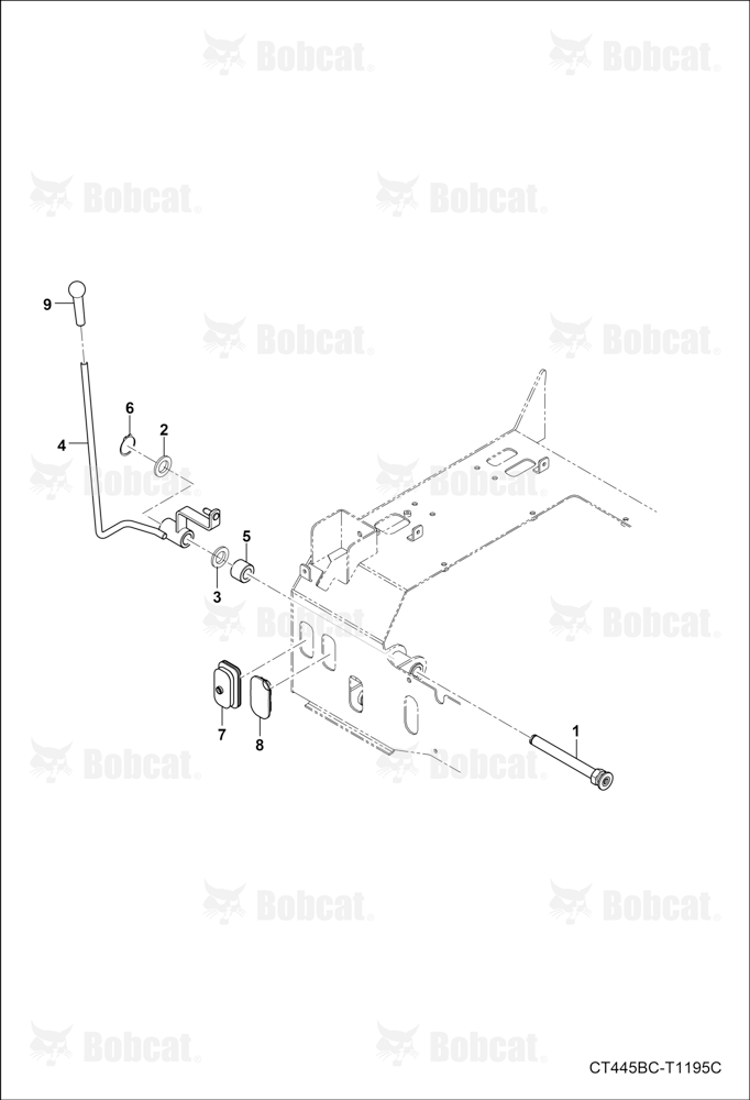 Rear AUX Valve Lever Group