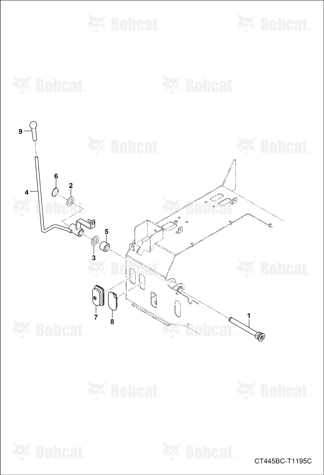 Rear AUX Valve Lever Group