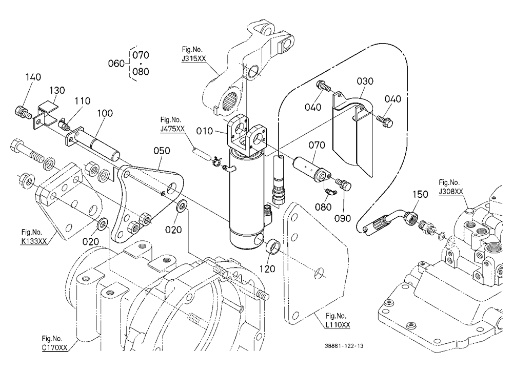 3P-Lift Assist Cylinder Rh