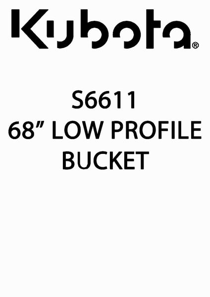 S6611 68" BUCKET