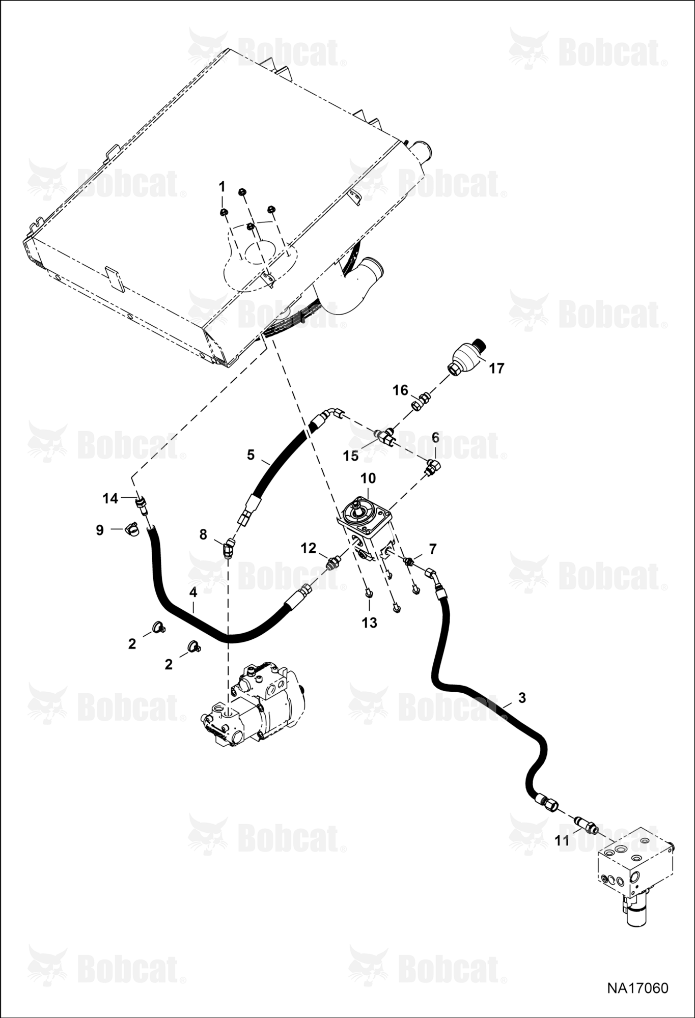 Hydraulic Circuitry (Fan Motor) (Non-reversible)