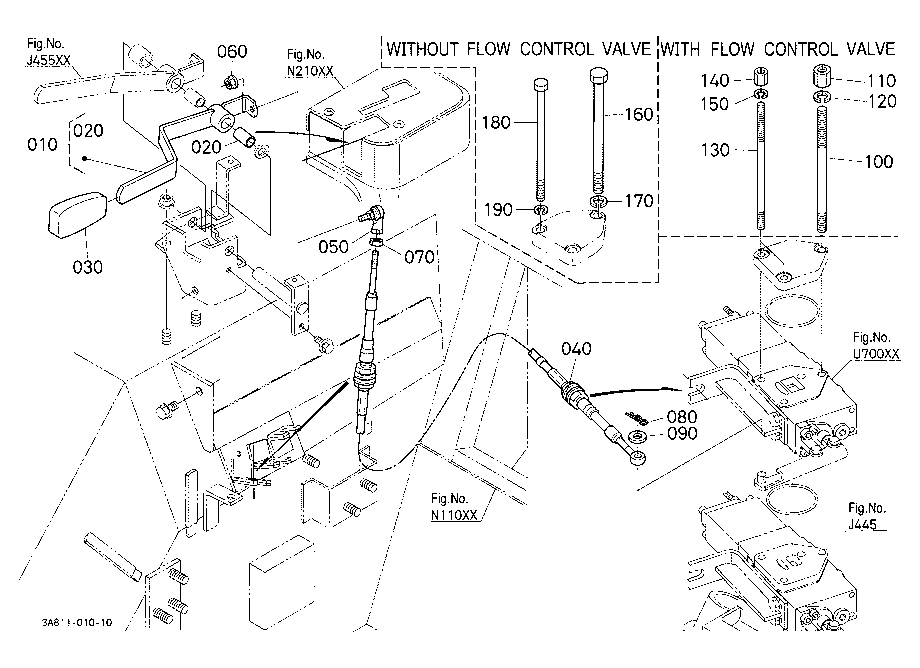 Auxilairy Control Valve Lever Kit (3Rd) [Old Type]