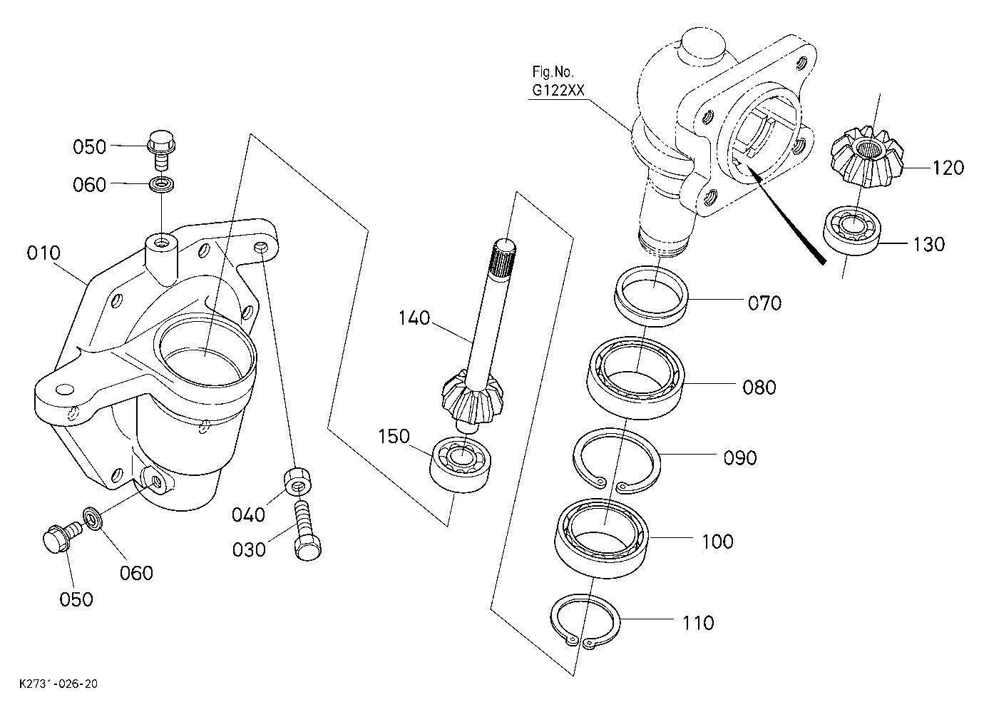 Front Axle Case Rh