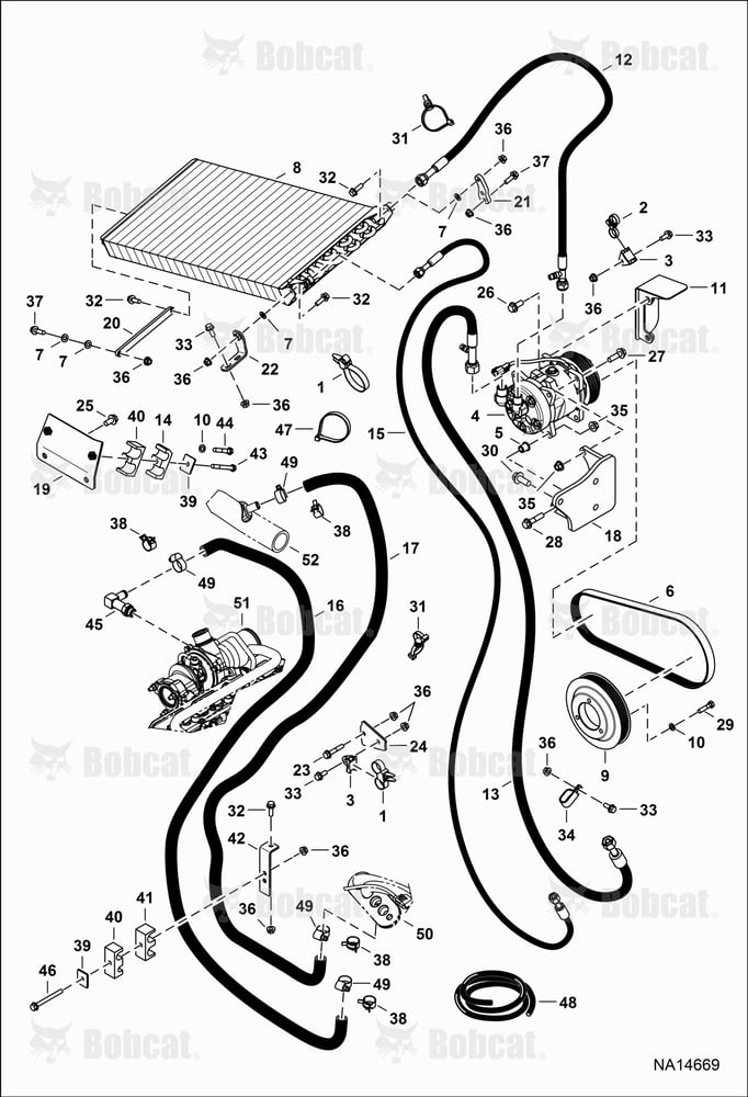 Engine & Attaching Parts (Heat & A/C Components)