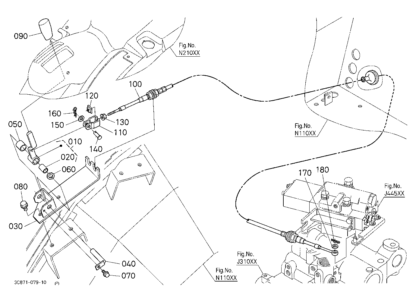 Auxiliary Control Valve Lever