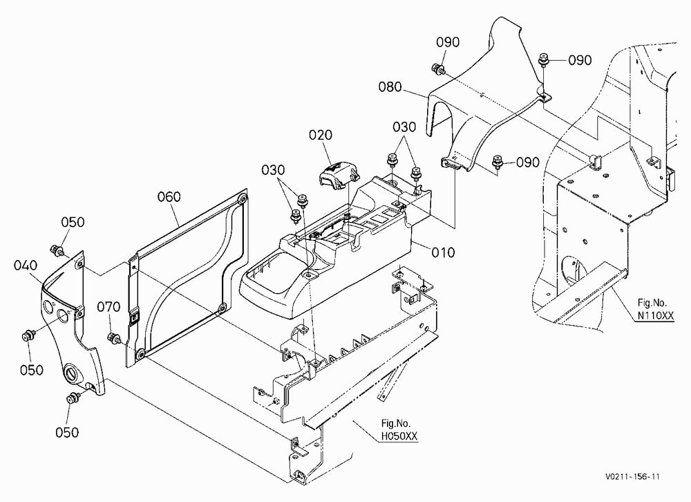 COVER (LH) (HYDRAULIC) [HYDRAULIC HITCH]