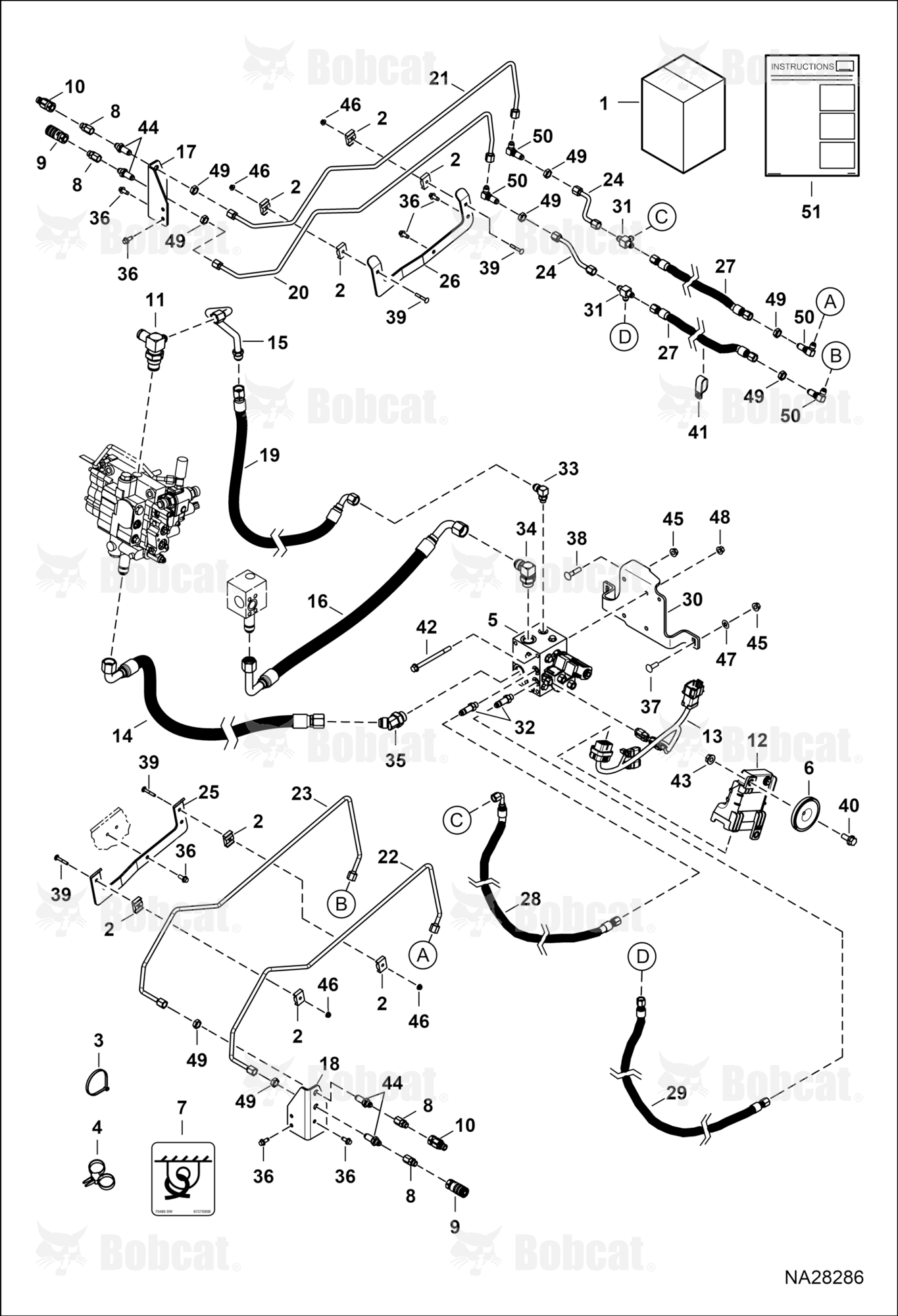 Rear Auxillary Kit  B4SE11431, B4SE11434 & Above