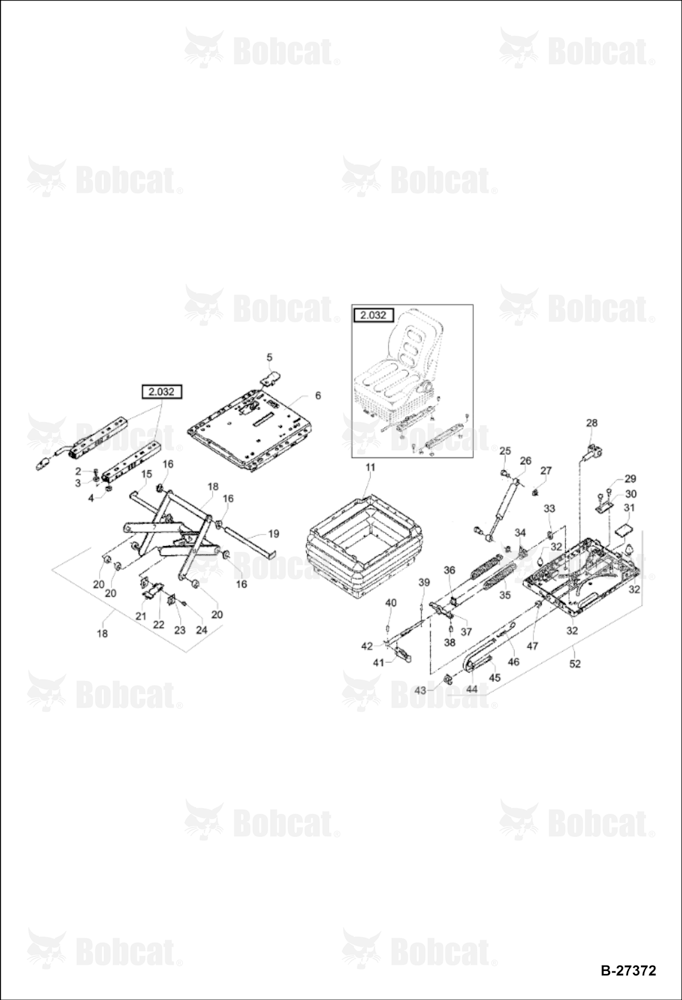 OPERATOR'S Seat Suspension - Msg 85